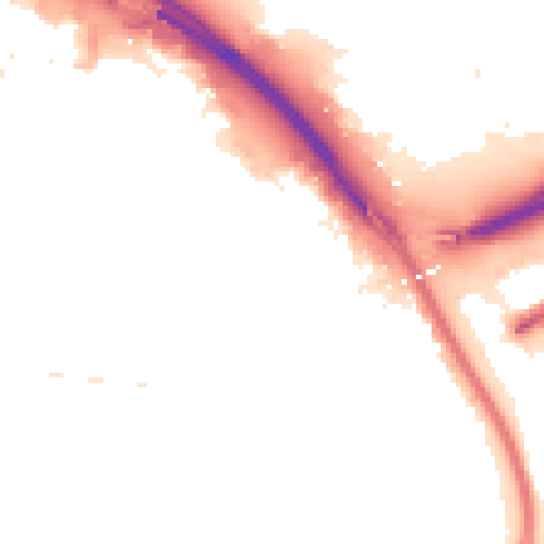 Night-time road noise heatmap for TS4 2BG