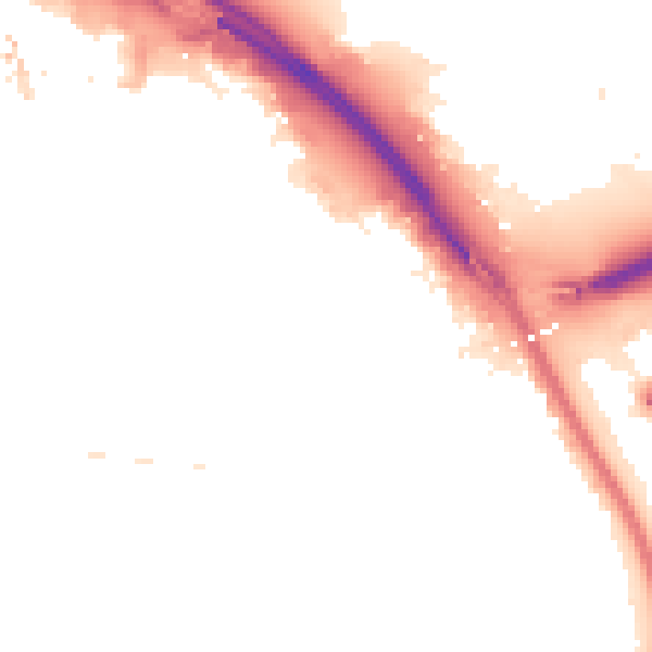 Night-time road noise heatmap for TS4 2BQ