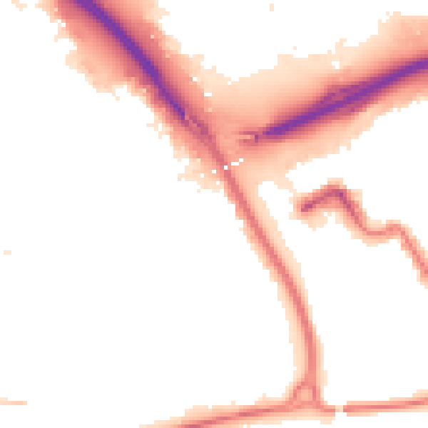 Night-time road noise heatmap for TS4 2EA