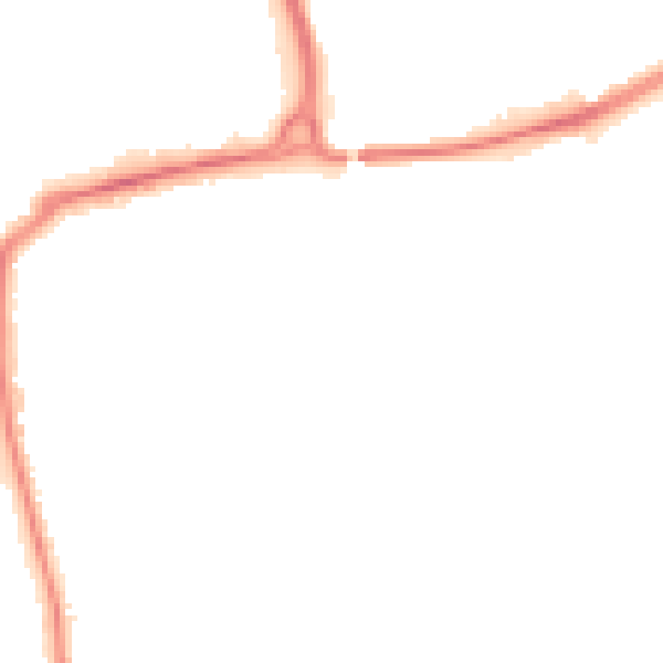 Night-time road noise heatmap for TS4 2GZ