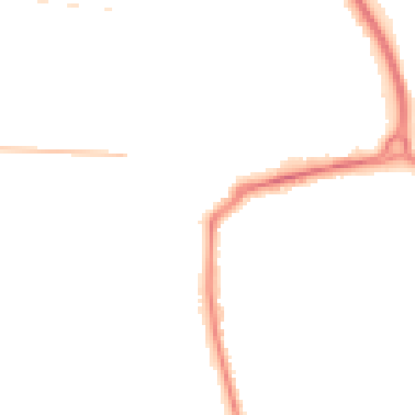 Night-time road noise heatmap for TS4 2JF