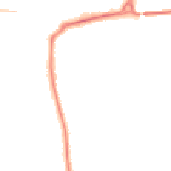 Night-time road noise heatmap for TS4 2NP