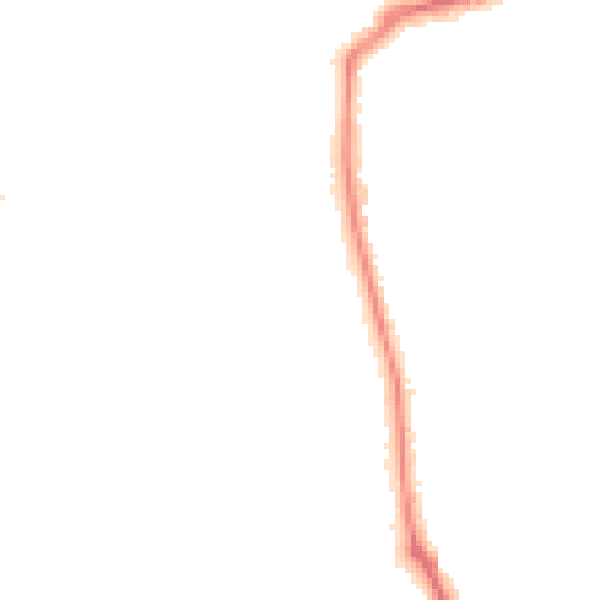 Night-time road noise heatmap for TS4 2TX