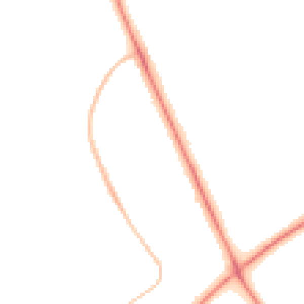 Night-time road noise heatmap for TS4 3NG
