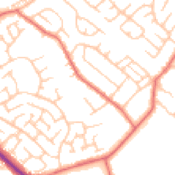 Daytime road noise heatmap for TS7 0AB