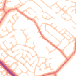 Daytime road noise heatmap for TS7 0AD