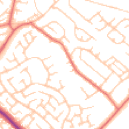 Daytime road noise heatmap for TS7 0AE