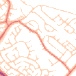 Daytime road noise heatmap for TS7 0AF