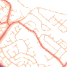 Daytime road noise heatmap for TS7 0AS