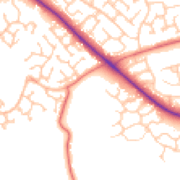 Daytime road noise heatmap for TS7 0AZ
