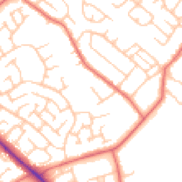Daytime road noise heatmap for TS7 0DD