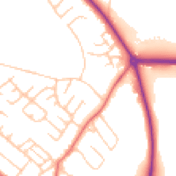 Daytime road noise heatmap for TS7 0DR
