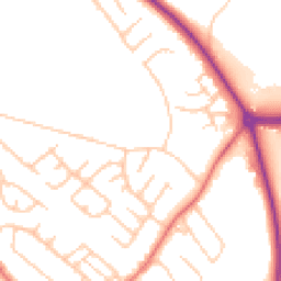 Daytime road noise heatmap for TS7 0DS