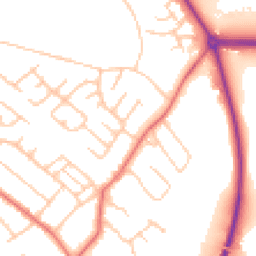 Daytime road noise heatmap for TS7 0ET