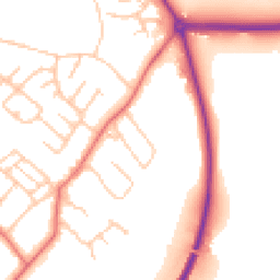 Daytime road noise heatmap for TS7 0JX