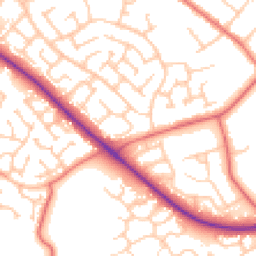 Daytime road noise heatmap for TS7 0QB