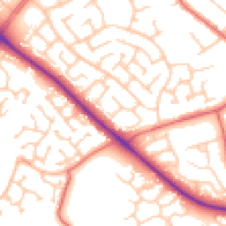 Daytime road noise heatmap for TS7 0QE