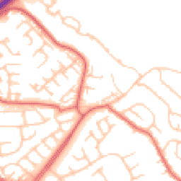 Daytime road noise heatmap for TS7 8DA