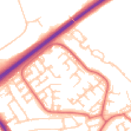 Daytime road noise heatmap for TS7 8DR