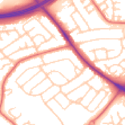 Daytime road noise heatmap for TS7 8EH