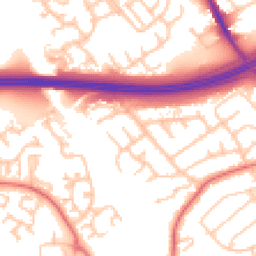 Daytime road noise heatmap for TS7 8JJ