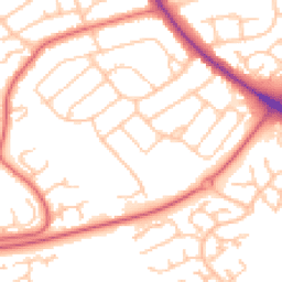 Daytime road noise heatmap for TS7 8LP