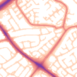 Daytime road noise heatmap for TS7 8NJ