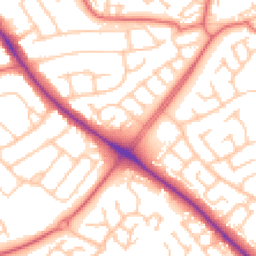 Daytime road noise heatmap for TS7 8PS