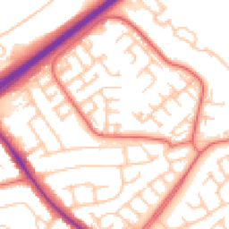 Daytime road noise heatmap for TS7 8QD