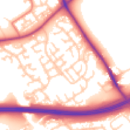Daytime road noise heatmap for TS7 8RE