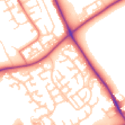 Daytime road noise heatmap for TS7 8RY