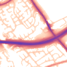 Daytime road noise heatmap for TS7 8SJ