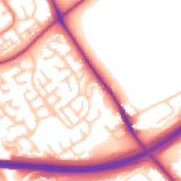 Daytime road noise heatmap for TS7 8SR