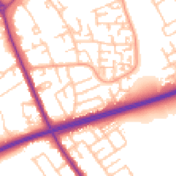 Daytime road noise heatmap for TS7 9DL