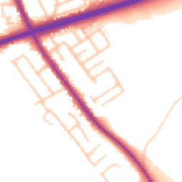 Daytime road noise heatmap for TS7 9DZ
