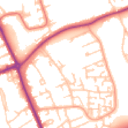 Daytime road noise heatmap for TS7 9JF