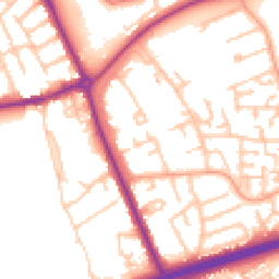 Daytime road noise heatmap for TS7 9LN