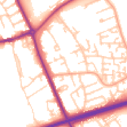 Daytime road noise heatmap for TS7 9LR