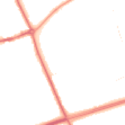 Night-time road noise heatmap for TS7 9LR