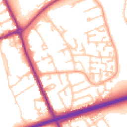 Daytime road noise heatmap for TS7 9LX