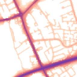 Daytime road noise heatmap for TS7 9NF