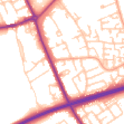 Daytime road noise heatmap for TS7 9NG