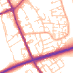 Daytime road noise heatmap for TS7 9NH