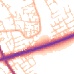 Daytime road noise heatmap for TS7 9NL