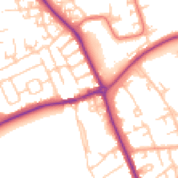Daytime road noise heatmap for TS7 9PD