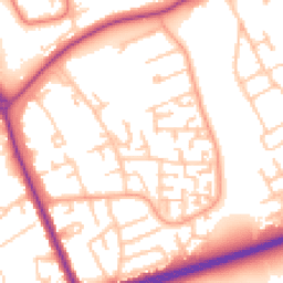 Daytime road noise heatmap for TS7 9PU