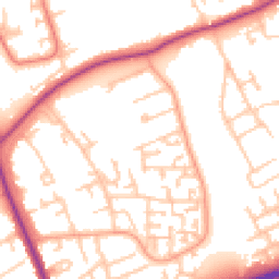 Daytime road noise heatmap for TS7 9QX