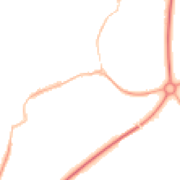 Night-time road noise heatmap for TS9 5AG