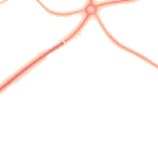 Night-time road noise heatmap for TS9 5AS