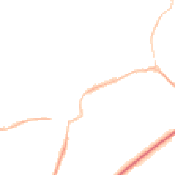 Night-time road noise heatmap for TS9 5BA